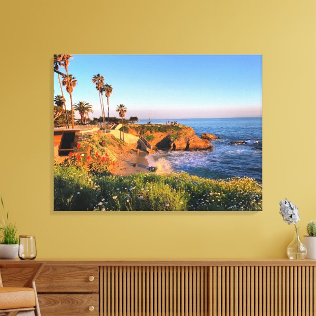 Sunset in San Diego Canvas Print (Insitu(LivingRoom))
