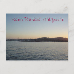 Sunset in Santa Barbara Postcard