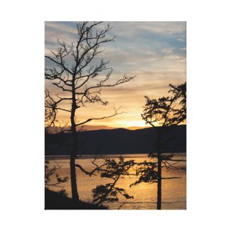 Sunset in Siberia Canvas Print