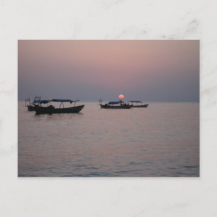 Sunset in Sihanoukville, Cambodia Postcard