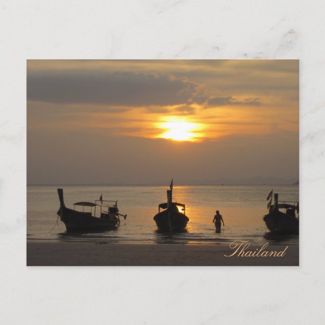 Sunset in Thailand Postcard (Front)