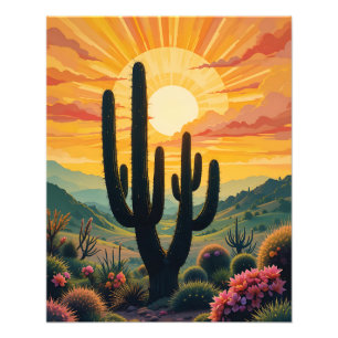 Sunset in The Desert - Boho and Wild Photo Print