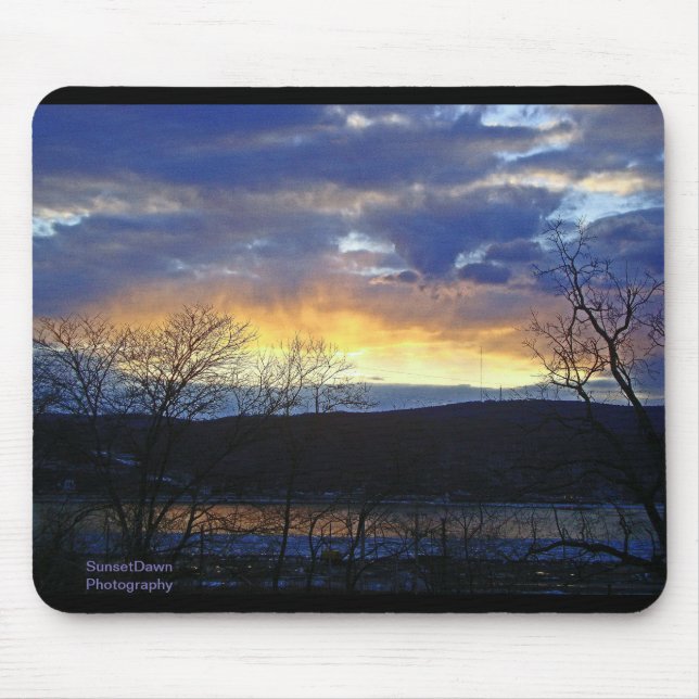 Sunset in the Hudson Valley Mouse Mat (Front)