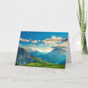 Sunset in the Mountains Card