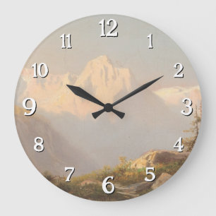 Sunset in the Mountains – Carl Lafite Large Clock
