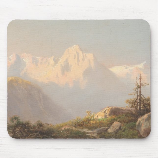 Sunset in the Mountains – Carl Lafite Mouse Mat (Front)