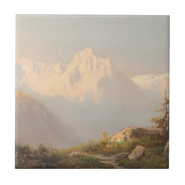 Sunset in the Mountains – Carl Lafite Tile (Front)