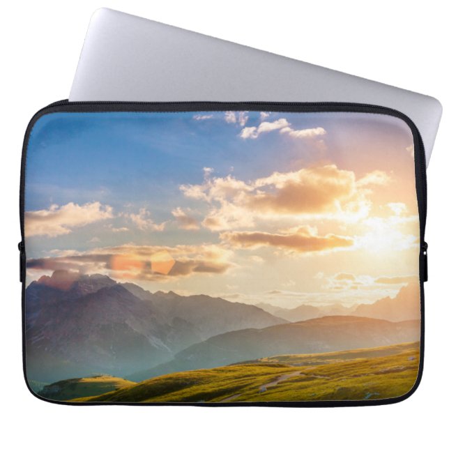Sunset in the Mountains Laptop Sleeve (Front)
