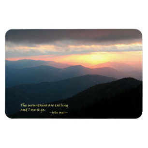 Sunset in the Smokies: Mtns are calling / Muir Magnet