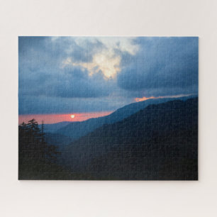 Sunset in the Smoky Mountains  -  16x20 Jigsaw Puzzle
