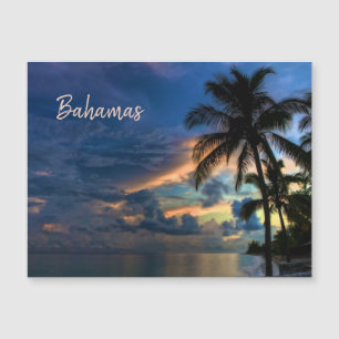 Sunset in the tropical paradise of the Bahamas