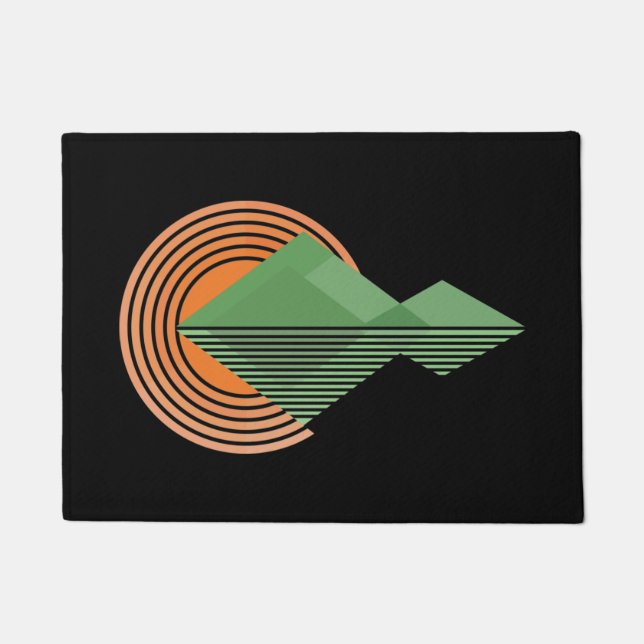 Sunset in the valley doormat (Front)