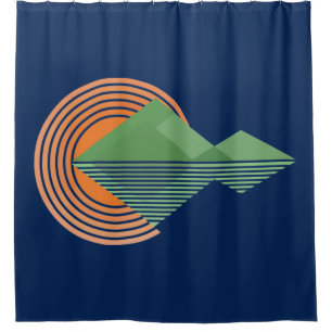 Sunset in the valley shower curtain