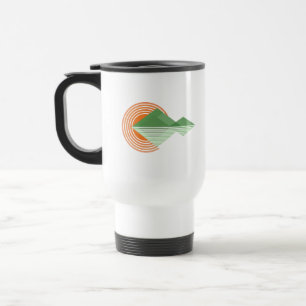 Sunset in the valley travel mug