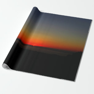 Sunset in the Water Wrapping Paper