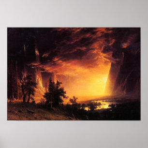 Sunset in the Yosemite Valley Poster