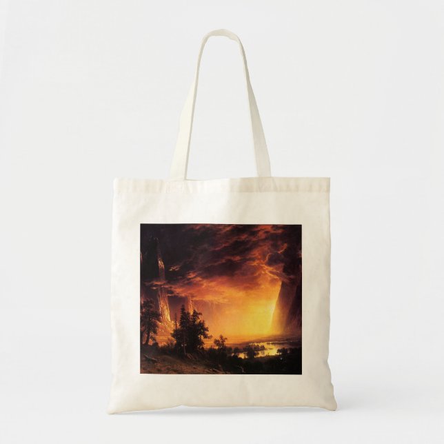 Sunset in the Yosemite Valley Tote Bag (Front)
