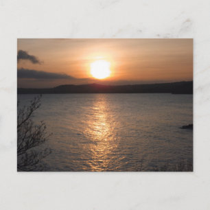 Sunset in Torquay, Devon Postcard