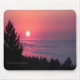 Sunset in Trinity County, California Mouse Mat