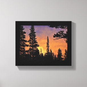 Sunset in Tuolumne Meadows, Yosemite, CA Canvas Print
