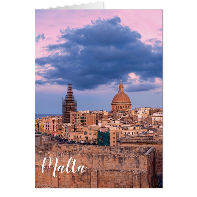 Sunset in Valletta, Malta (Front)