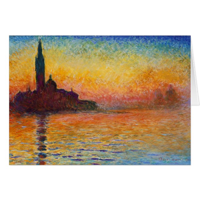 Sunset in Venice, Claude Monet (Front Horizontal)