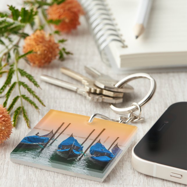 Sunset in Venice Key Ring (Front Right)