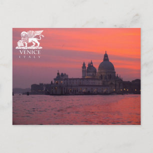 Sunset in Venice Postcard