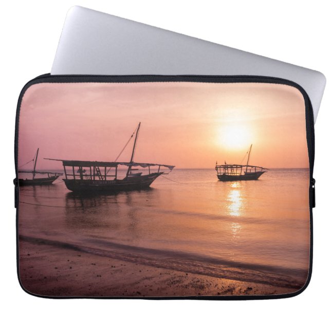 Sunset in Zanzibar Laptop Sleeve (Front)