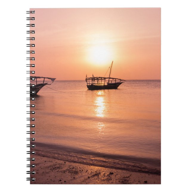 Sunset in Zanzibar Notebook (Front)