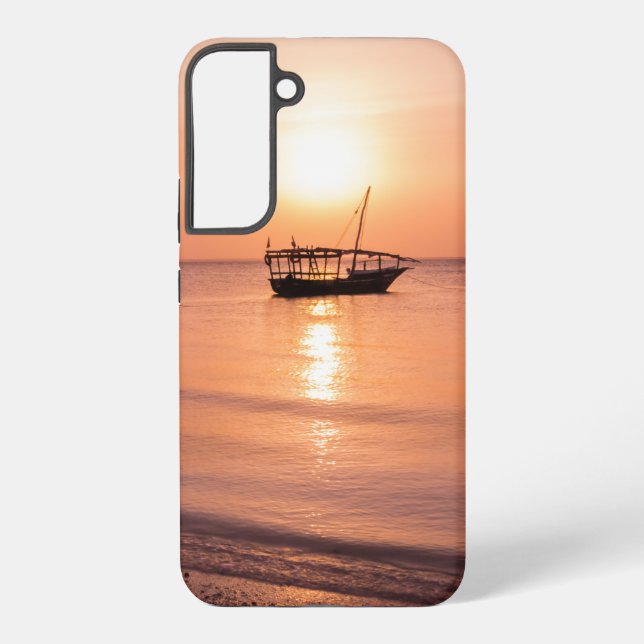Sunset in Zanzibar Samsung Galaxy S22+ Case (Back)