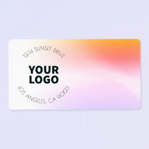 Sunset Inspired Ombre Return Address or Product