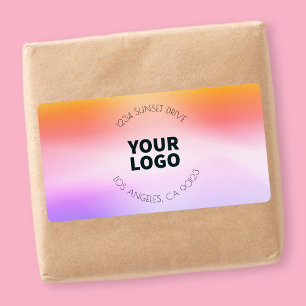 Sunset Inspired Ombre Return Address or Product