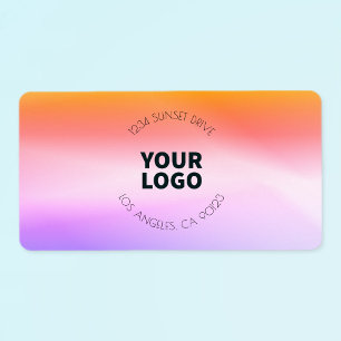 Sunset Inspired Ombre   Return Address or Product Label