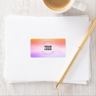 Sunset Inspired Ombre Return Address or Product Label