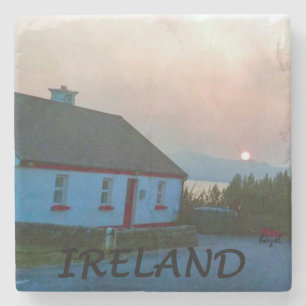 Sunset Irish Cottage, Ireland Coaster