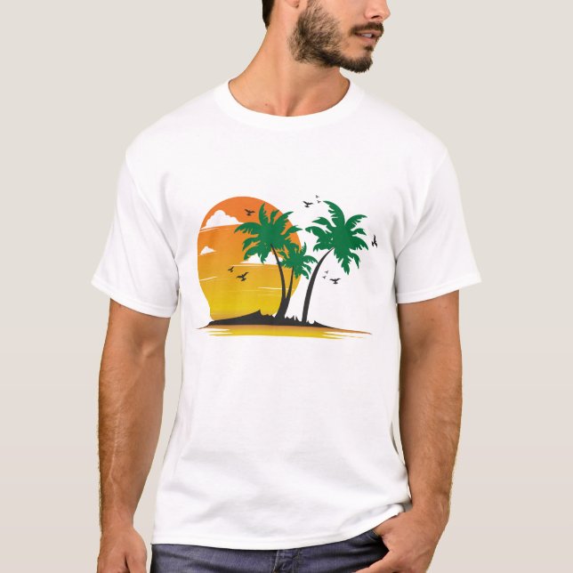 Sunset-its-reflection T-Shirt (Front)