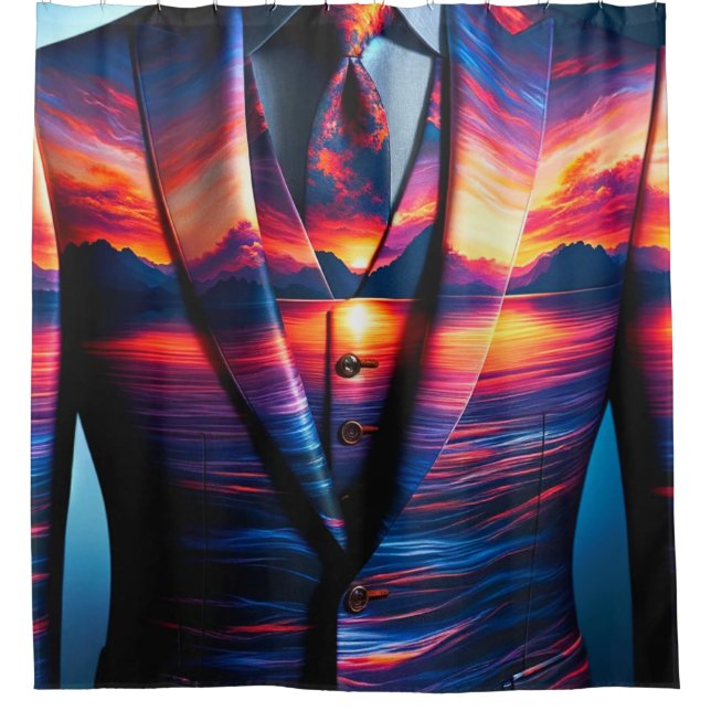 Sunset Jacket Shower Curtain (Front)
