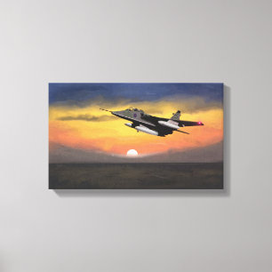 Sunset Jaguar 1979 by Byron Hughes Canvas Print