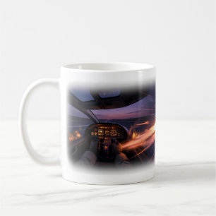 Sunset Jet Chase Action Mug