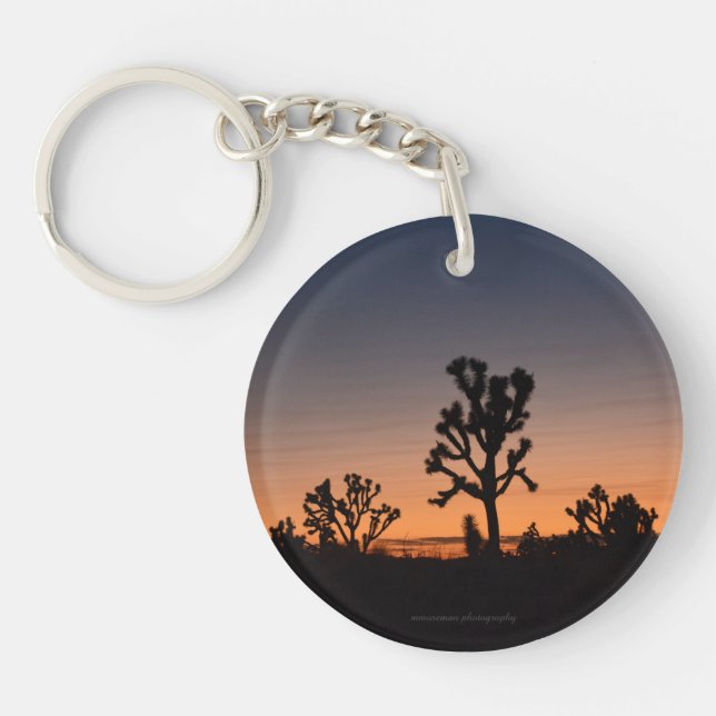 Sunset Joshua Trees Keychain (Front)