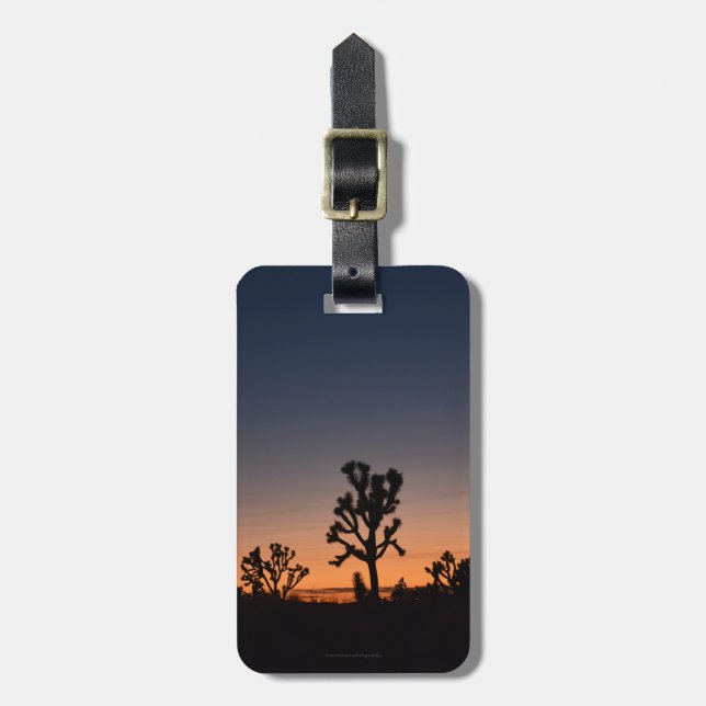 Sunset Joshua Trees Luggage Tag (Front Vertical)