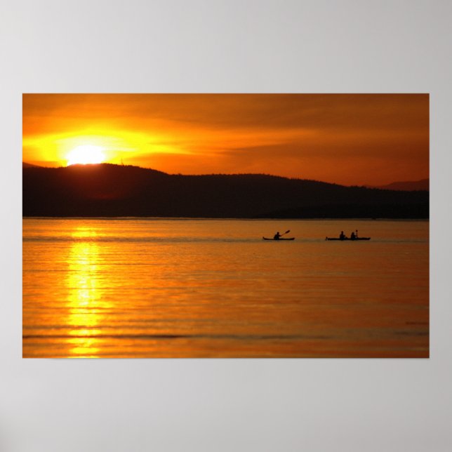 Sunset Kayak Poster (Front)