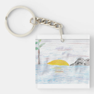 Sunset Key Ring