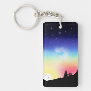 Sunset Key Ring