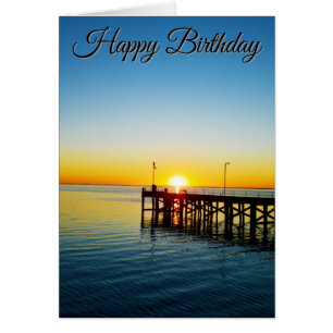 Sunset Kisses, Port Victoria Australia, Bday Card