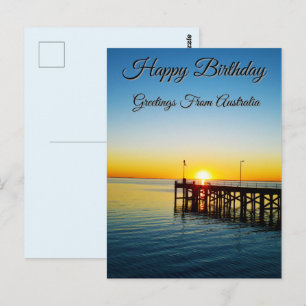 Sunset Kisses, Port Victoria  Bday Postcard