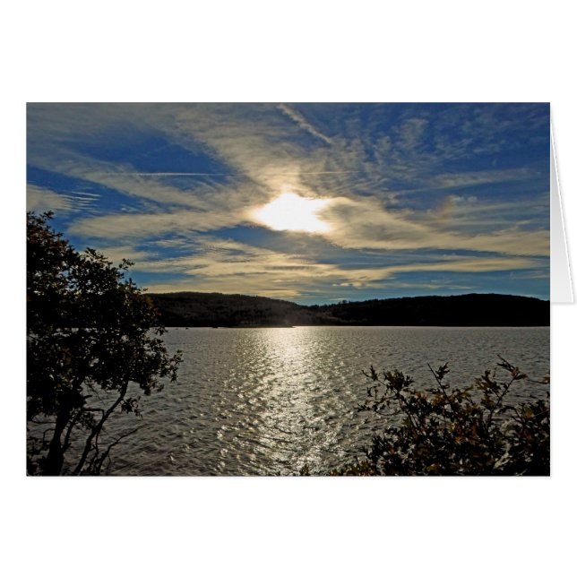 Sunset Kolob Reservoir Utah Blank Greeting Card (Front Horizontal)