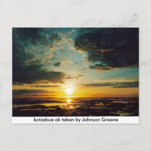 SUNSET KOTZ jg, kotzebue ak taken by Johnson Gr... Postcard