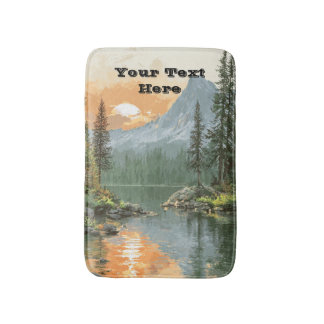 Sunset Lake Bath Mat